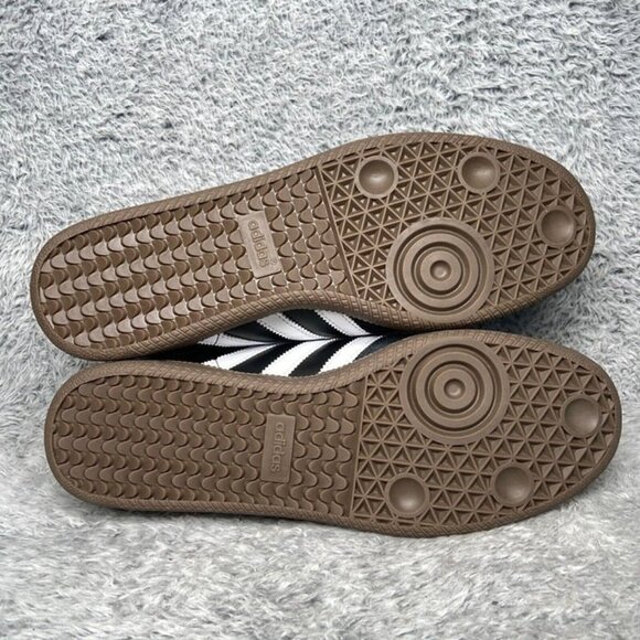 Adidas Samba Size 11.5 Men Black White Sneakers 019000 - Picture 7 of 9